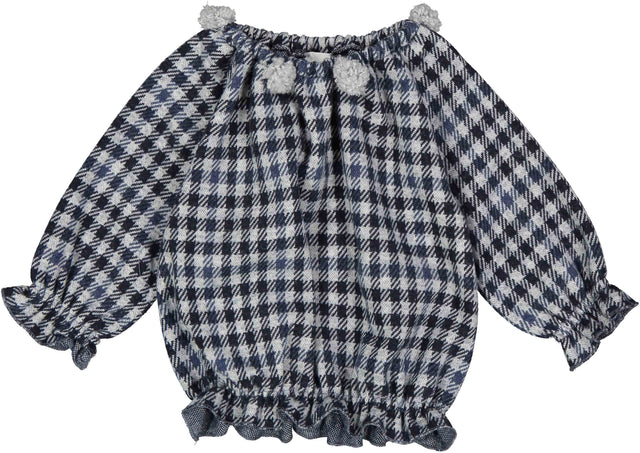 blusa a quadretti neonata e baby - Kid's Company - children clothes