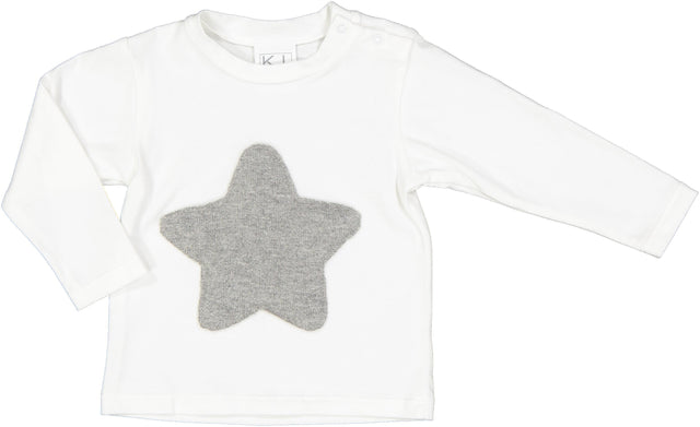 t.shirt stella applicata neonato e baby - Kid's Company - negozio bimbi