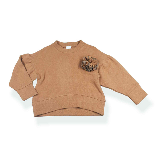 maglia caldo cotone con maniche a palloncino bambina - Kid's Company - abbigliamento bimbo