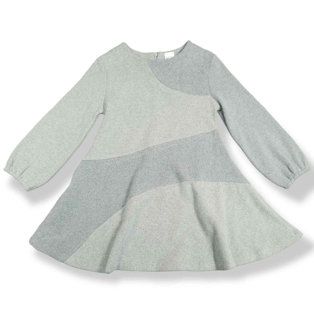 abito caldo cotone bicolore bambina - Kid's Company - abbigliameto neonato e bambino