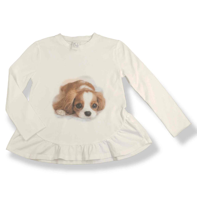 t.shirt jersey cagnolino bambina - Kid's Company - abiti per bambini