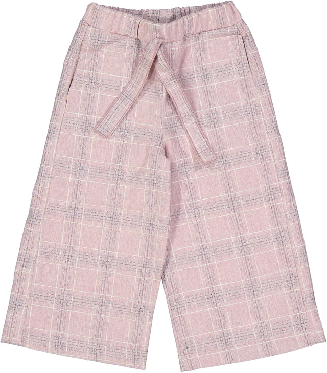 pantalone a quadri rosa bambina - Kid's Company - abbigliameto neonato e bambino