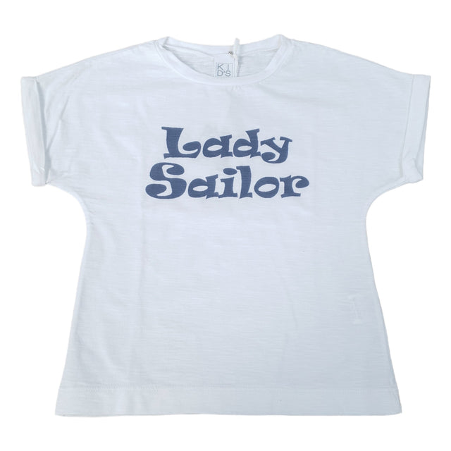 t.shirt over stampa sailor bambina - Kid's Company - abbigliamento infantile