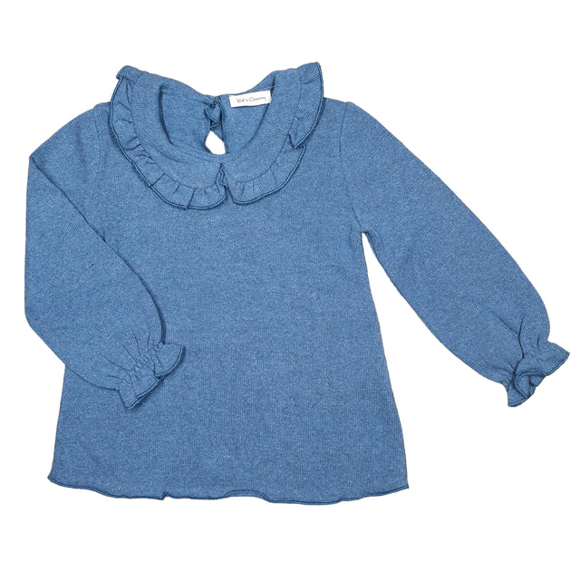 maglia caldo cotone colletto bambina - Kid's Company - abiti per infanzia
