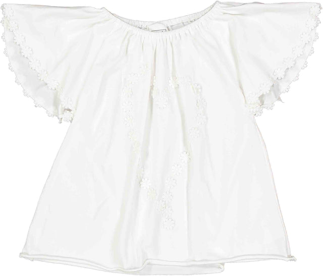 t.shirt over margherite bambina - Kid's Company - abbigliamento bimbi