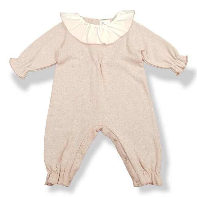 pagliaccetto in caldo cotone con colletto neonata e baby - Kid's Company - abbigliamento bimbo