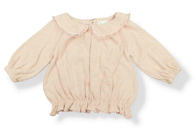 maglia in caldo cotone con maxi colletto neonata e baby - Kid's Company - abbigliamento bimbi