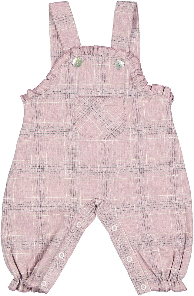 salopette scozzese rosa neonata e baby - Kid's Company - childrens clothes