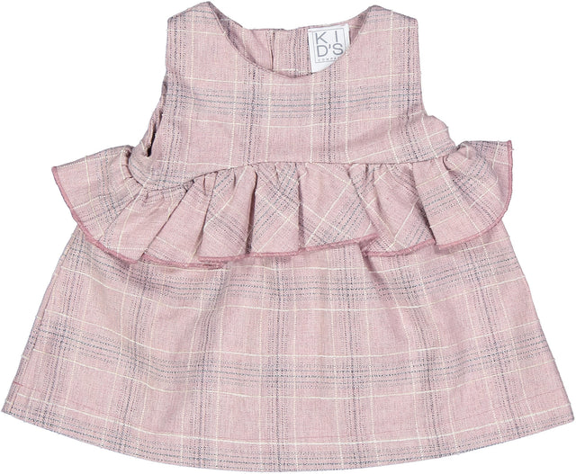 scamiciato scozzese rosa neonata e baby - Kid's Company - abbigliamento bimbo
