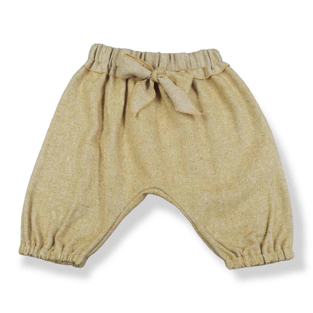 pantalone lungo spigato arricciato sulla caviglia neonata e baby - Kid's Company - children clothes