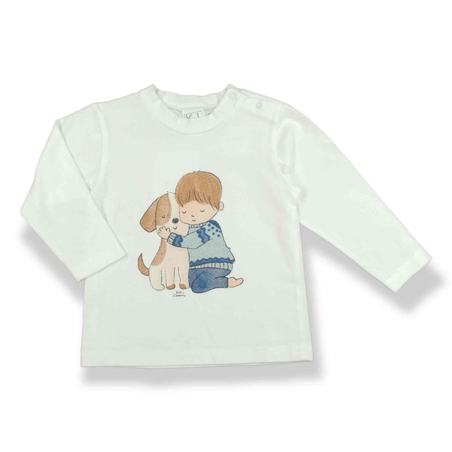 t.shirt stampa bimbo cane neonato e baby - Kid's Company - kids clothes