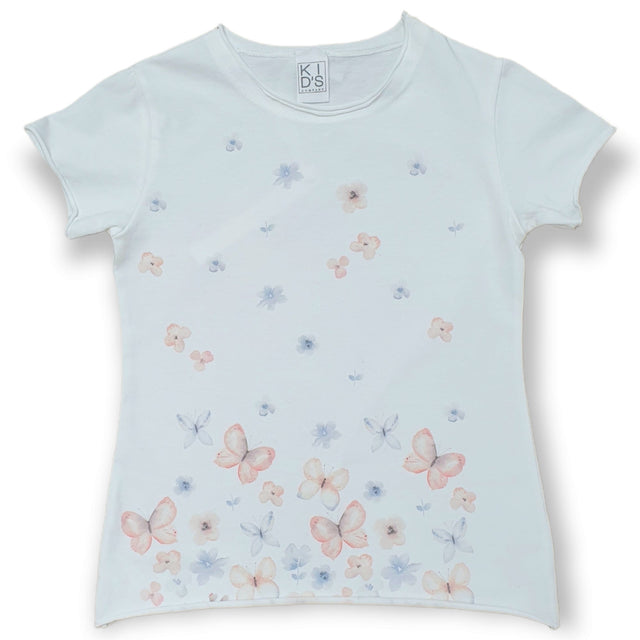 t.shirt fiori e farfalle bambina - Kid's Company - childrens clothes