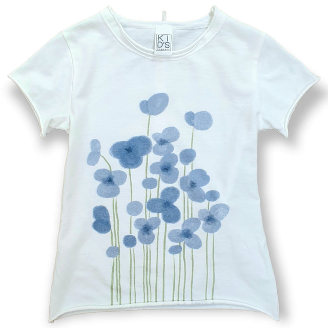 t.shirt fiori watercolor bambina - Kid's Company - negozio bimbi