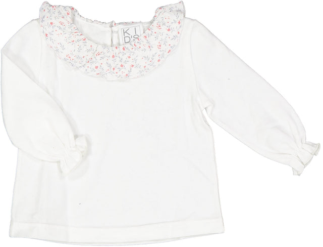 t.shirt con colletto a fiori neonata e baby - Kid's Company - abbigliamento 0 16