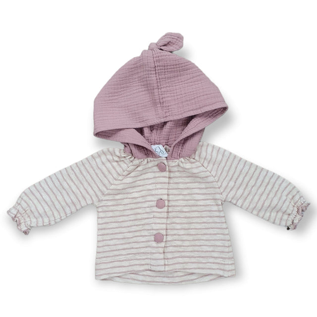 maglia aperta rigata neonata e baby - Kid's Company - abbigliameto neonato e bambino