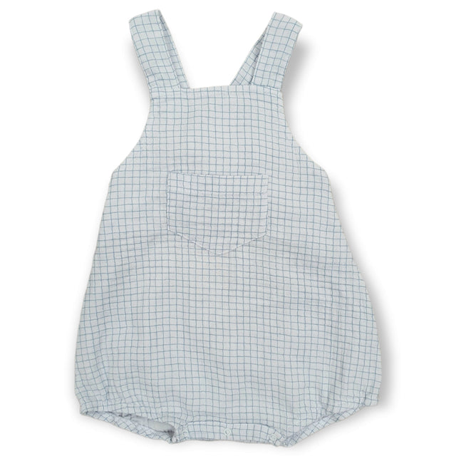salopette quadretti azzurra neonato e baby - Kid's Company - abbigliamento bimbi