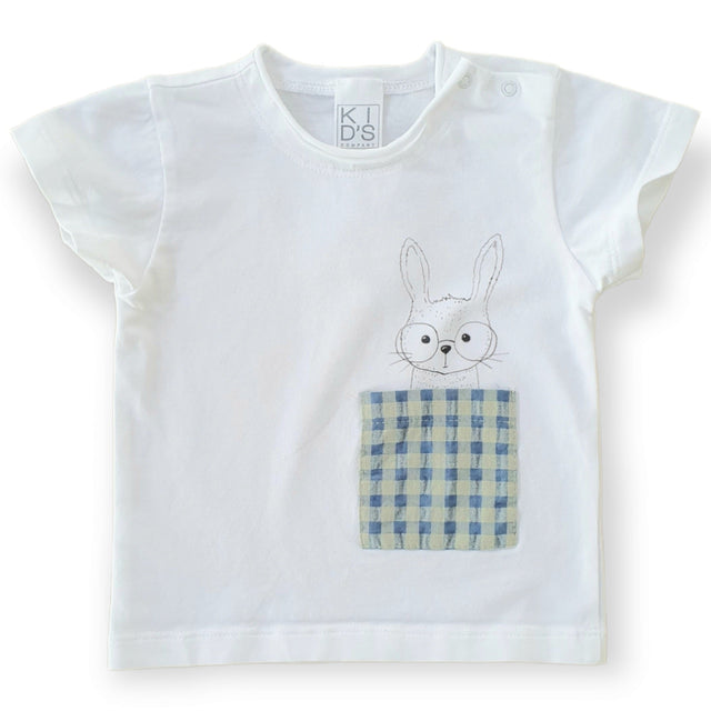t.shirt taschino coniglio neonato e baby - Kid's Company - abbigliamento bimbi