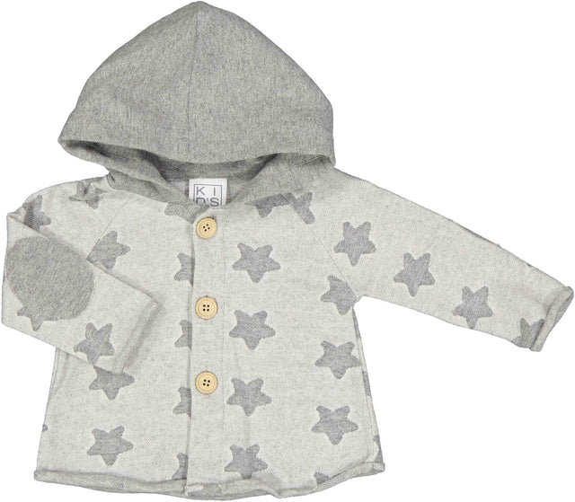 maglia cappuccio felpa stelle neonato e baby - Kid's Company - baby clothes